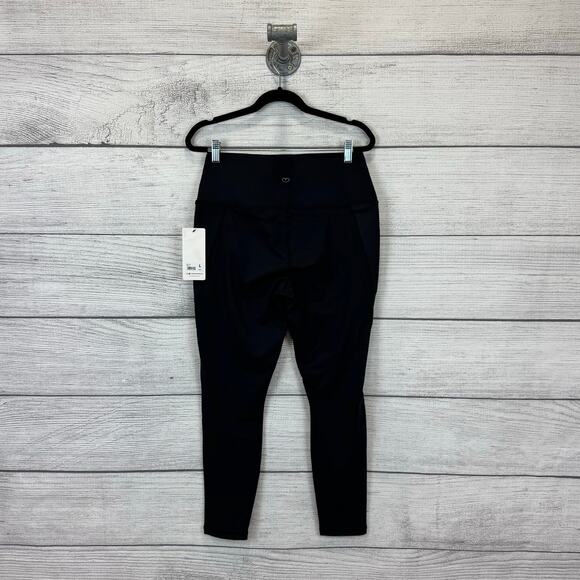 Bootyful Women's Black Interlink High Waisted Active Leggings Size Large - Picture 7 of 8